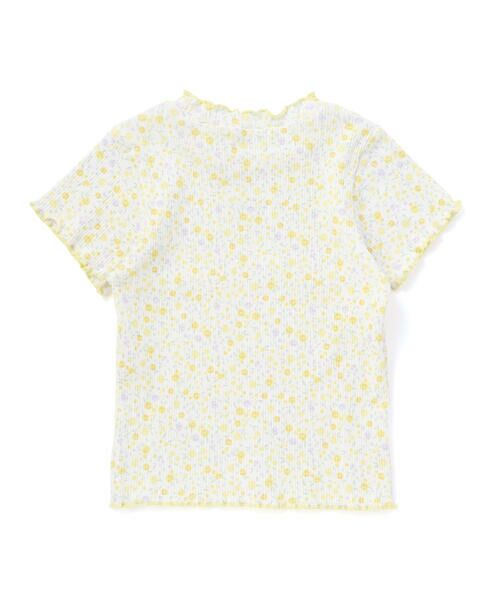 SLAP SLIP / スラップ スリップ Tシャツ | ボーダー&花柄テレコ半袖Tシャツ(80~130cm) | 詳細10