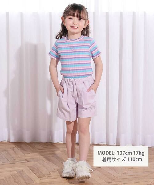 SLAP SLIP / スラップ スリップ Tシャツ | ボーダー&花柄テレコ半袖Tシャツ(80~130cm) | 詳細12