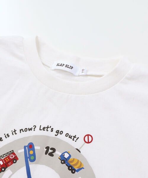 SLAP SLIP / スラップ スリップ Tシャツ | はたらくくるま&昆虫時計天竺半袖Tシャツ(80~130cm) | 詳細2