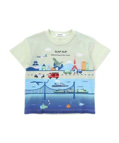 SLAP SLIP / スラップ スリップ Tシャツ | 日本風景プリント天竺半袖Tシャツ(80~130cm)