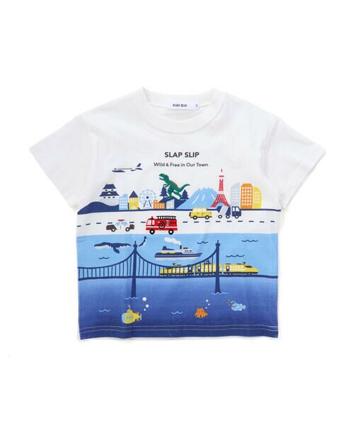 SLAP SLIP / スラップ スリップ Tシャツ | 日本風景プリント天竺半袖Tシャツ(80~130cm) | 詳細3