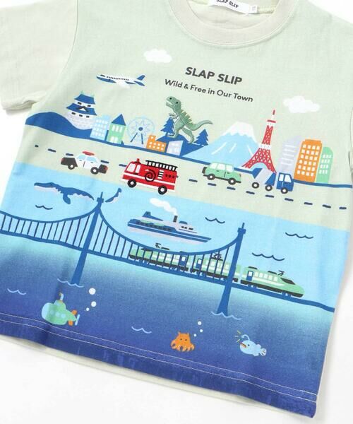 SLAP SLIP / スラップ スリップ Tシャツ | 日本風景プリント天竺半袖Tシャツ(80~130cm) | 詳細8