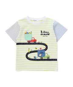 SLAP SLIP / スラップ スリップ Tシャツ | 乗り物モチーフポケットボーダー柄半袖Tシャツ(80~130cm)