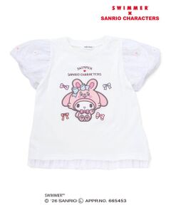 SLAP SLIP / スラップ スリップ Tシャツ | 【SWIMMERｘサンリオキャラクターズｘSLAPSLIP】パフスリーブレーシ−天竺半袖Tシャツ(80~130cm)