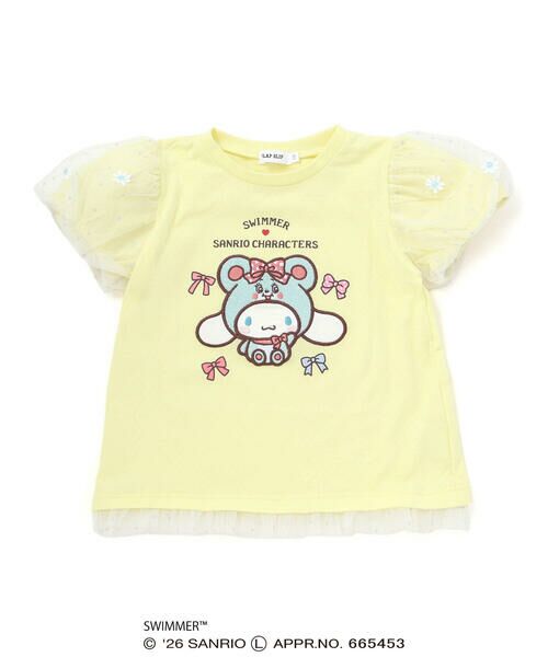 SLAP SLIP / スラップ スリップ Tシャツ | 【SWIMMERxサンリオキャラクターズxSLAPSLIP】パフスリーブレーシ−天竺半袖Tシャツ(80~130cm) | 詳細9