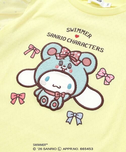 SLAP SLIP / スラップ スリップ Tシャツ | 【SWIMMERxサンリオキャラクターズxSLAPSLIP】パフスリーブレーシ−天竺半袖Tシャツ(80~130cm) | 詳細11