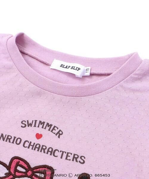SLAP SLIP / スラップ スリップ Tシャツ | 【SWIMMERxサンリオキャラクターズxSLAPSLIP】パフスリーブレーシ−天竺半袖Tシャツ(80~130cm) | 詳細19