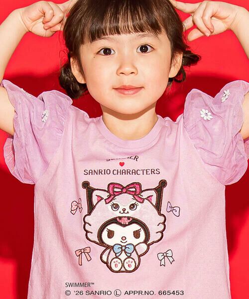 SLAP SLIP / スラップ スリップ Tシャツ | 【SWIMMERxサンリオキャラクターズxSLAPSLIP】パフスリーブレーシ−天竺半袖Tシャツ(80~130cm) | 詳細16