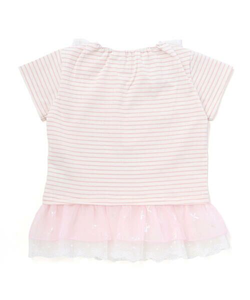 SLAP SLIP / スラップ スリップ Tシャツ | 【SWIMMERｘサンリオキャラクターズｘSLAPSLIP】ボーダー裾フリル襟レース天竺半袖Tシャツ(80~130cm) | 詳細17