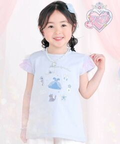 SLAP SLIP / スラップ スリップ Tシャツ | 【スラプリ】チュールスリーブ天竺半袖Tシャツ(80~130cm)