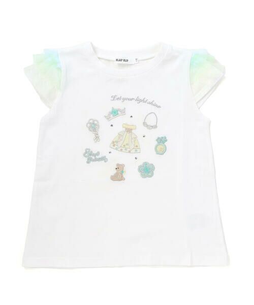 SLAP SLIP / スラップ スリップ Tシャツ | 【スラプリ】チュールスリーブ天竺半袖Tシャツ(80~130cm) | 詳細3