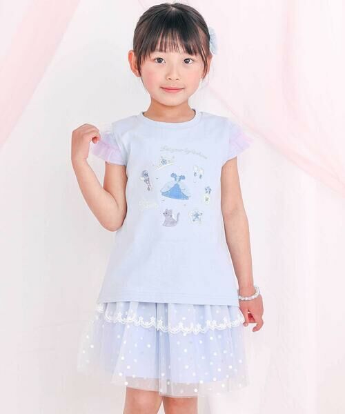 SLAP SLIP / スラップ スリップ Tシャツ | 【スラプリ】チュールスリーブ天竺半袖Tシャツ(80~130cm) | 詳細19