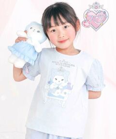 SLAP SLIP / スラップ スリップ Tシャツ | 【スラプリ】レーススリーブパッチ付き天竺半袖Tシャツ(80~130cm)