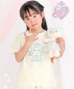 SLAP SLIP / スラップ スリップ Tシャツ | 【スラプリ】レーススリーブパッチ付き天竺半袖Tシャツ(80~130cm)