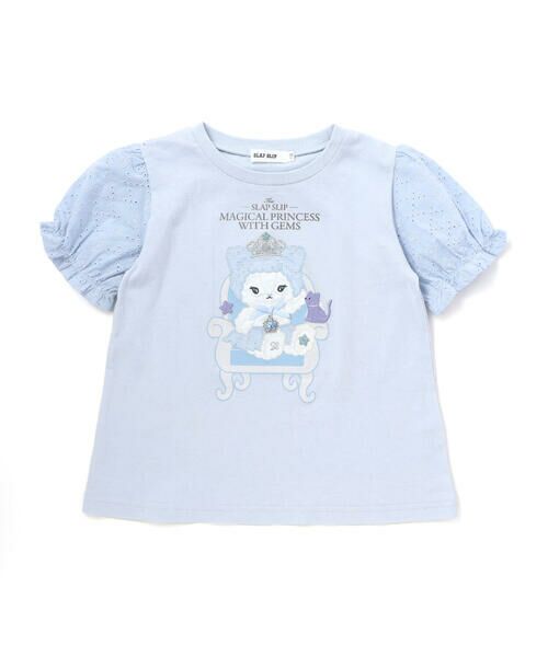SLAP SLIP / スラップ スリップ Tシャツ | 【スラプリ】レーススリーブパッチ付き天竺半袖Tシャツ(80~130cm) | 詳細10