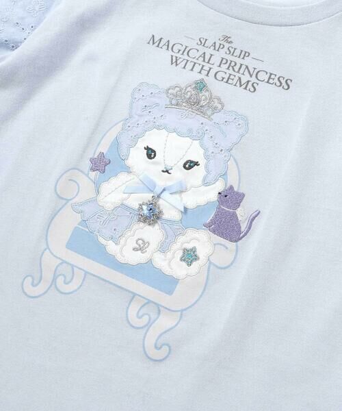 SLAP SLIP / スラップ スリップ Tシャツ | 【スラプリ】レーススリーブパッチ付き天竺半袖Tシャツ(80~130cm) | 詳細12