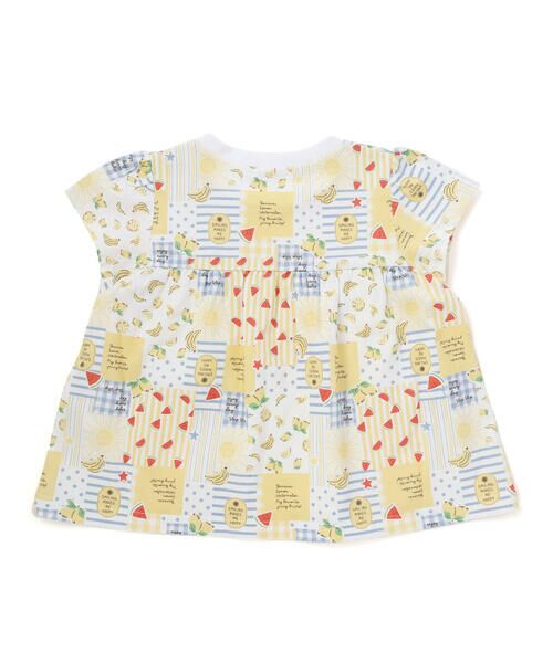 SLAP SLIP / スラップ スリップ Tシャツ | 【お揃い】バルーン宝石アイス果物総柄プリントフレア半袖Tシャツ(80~130cm) | 詳細5