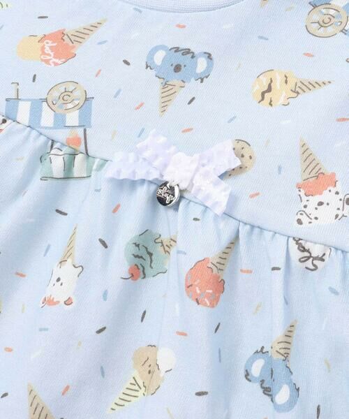 SLAP SLIP / スラップ スリップ Tシャツ | 【お揃い】バルーン宝石アイス果物総柄プリントフレア半袖Tシャツ(80~130cm) | 詳細16