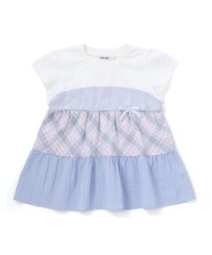 SLAP SLIP / スラップ スリップ Tシャツ | 【お揃い】マドラスチェックティアード半袖Tシャツ(80~130cm)