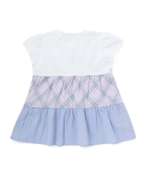 SLAP SLIP / スラップ スリップ Tシャツ | 【お揃い】マドラスチェックティアード半袖Tシャツ(80~130cm) | 詳細1