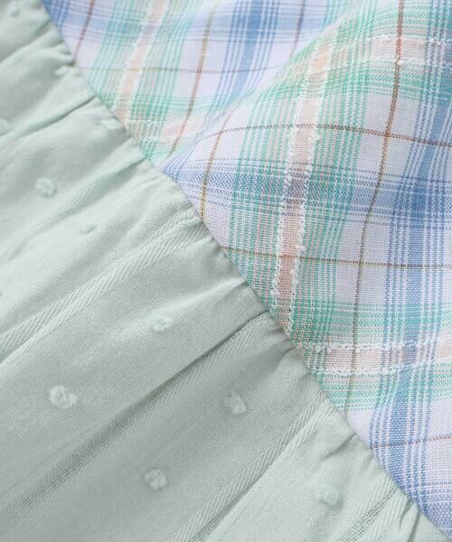 SLAP SLIP / スラップ スリップ Tシャツ | 【お揃い】マドラスチェックティアード半袖Tシャツ(80~130cm) | 詳細12