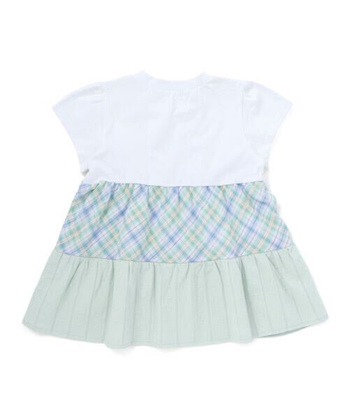 SLAP SLIP / スラップ スリップ Tシャツ | 【お揃い】マドラスチェックティアード半袖Tシャツ(80~130cm) | 詳細5