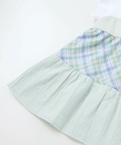 SLAP SLIP / スラップ スリップ Tシャツ | 【お揃い】マドラスチェックティアード半袖Tシャツ(80~130cm) | 詳細9