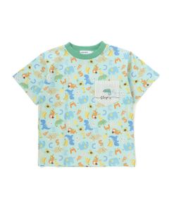 SLAP SLIP / スラップ スリップ Tシャツ | 総柄プリント胸ポケット刺しゅう半袖Tシャツ(80~130cm)
