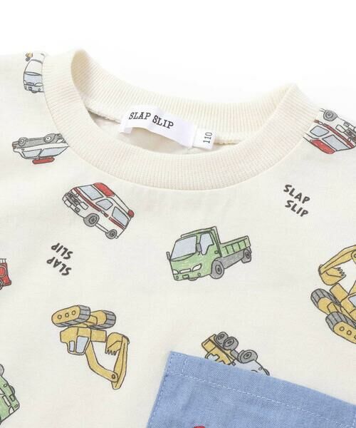 SLAP SLIP / スラップ スリップ Tシャツ | 総柄プリント胸ポケット刺しゅう半袖Tシャツ(80~130cm) | 詳細8
