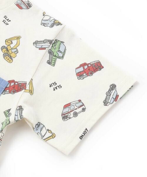 SLAP SLIP / スラップ スリップ Tシャツ | 総柄プリント胸ポケット刺しゅう半袖Tシャツ(80~130cm) | 詳細10