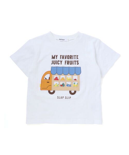 SLAP SLIP / スラップ スリップ Tシャツ | 窓からいっぱいパッチ半袖Tシャツ(80~130cm) | 詳細3