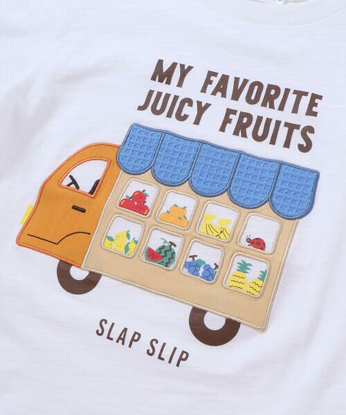 SLAP SLIP / スラップ スリップ Tシャツ | 窓からいっぱいパッチ半袖Tシャツ(80~130cm) | 詳細5
