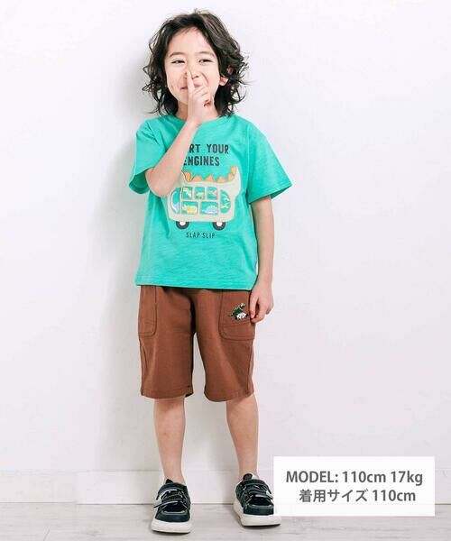 SLAP SLIP / スラップ スリップ Tシャツ | 窓からいっぱいパッチ半袖Tシャツ(80~130cm) | 詳細13