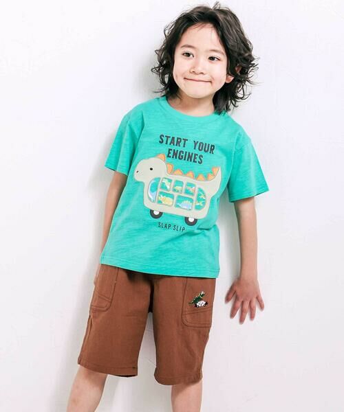 SLAP SLIP / スラップ スリップ Tシャツ | 窓からいっぱいパッチ半袖Tシャツ(80~130cm) | 詳細14