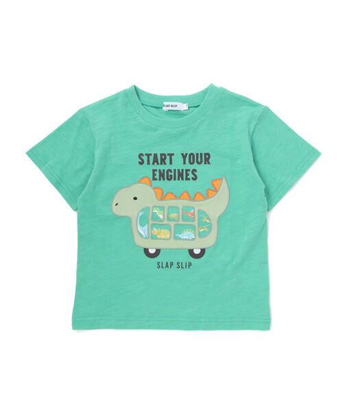 SLAP SLIP / スラップ スリップ Tシャツ | 窓からいっぱいパッチ半袖Tシャツ(80~130cm) | 詳細15