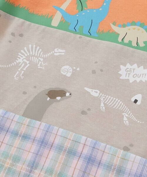 SLAP SLIP / スラップ スリップ Tシャツ | 【お揃い】化石恐竜切り替え半袖Tシャツ(80~130cm) | 詳細11