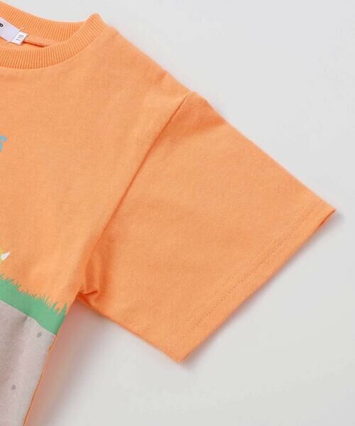 SLAP SLIP / スラップ スリップ Tシャツ | 【お揃い】化石恐竜切り替え半袖Tシャツ(80~130cm) | 詳細12