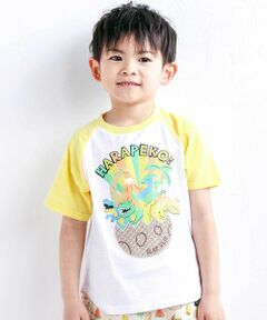 SLAP SLIP / スラップ スリップ Tシャツ | はらぺこ恐竜ラグラン半袖Tシャツ(80~130cm)
