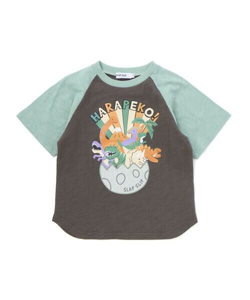 SLAP SLIP / スラップ スリップ Tシャツ | はらぺこ恐竜ラグラン半袖Tシャツ(80~130cm) | 詳細6
