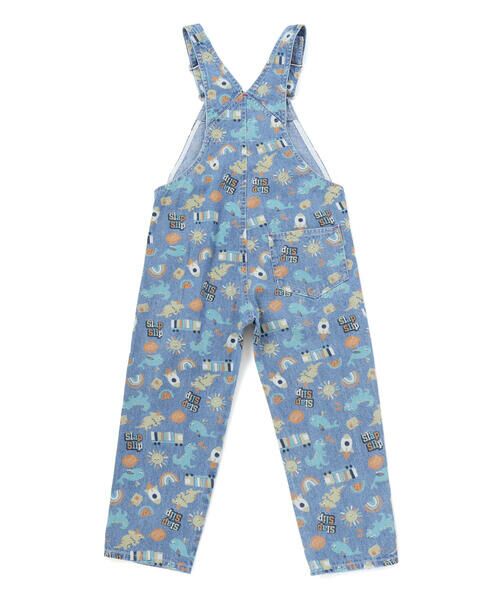 SLAP SLIP / スラップ スリップ サロペット・オールインワン | 恐竜くるま宇宙船総柄7分丈サロペット(80~110cm) | 詳細4