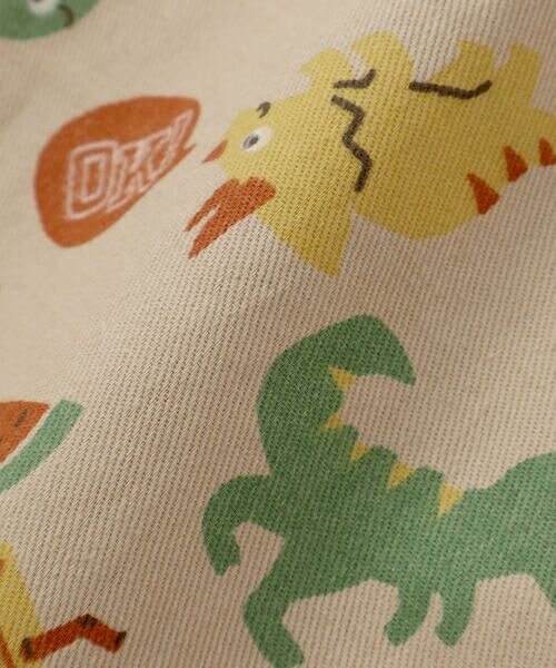 SLAP SLIP / スラップ スリップ サロペット・オールインワン | 恐竜くるま宇宙船総柄7分丈サロペット(80~110cm) | 詳細14