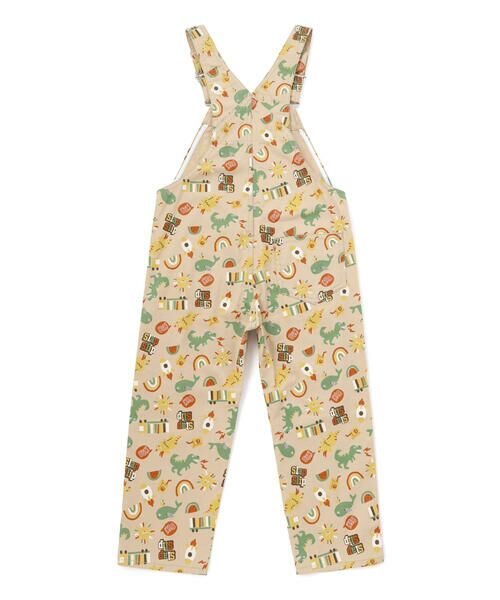 SLAP SLIP / スラップ スリップ サロペット・オールインワン | 恐竜くるま宇宙船総柄7分丈サロペット(80~110cm) | 詳細7