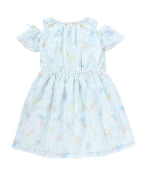 SLAP SLIP / スラップ スリップ ミニ丈・ひざ丈ワンピース | 【お揃い】花柄レースアイス総柄肩明きワンピース(90~130cm) | 詳細5