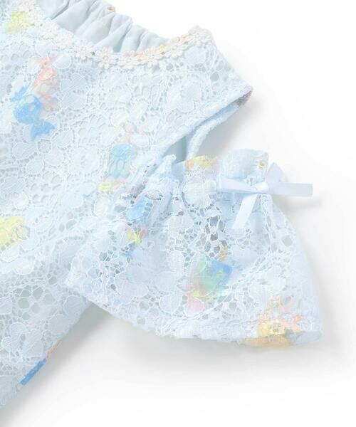 SLAP SLIP / スラップ スリップ ミニ丈・ひざ丈ワンピース | 【お揃い】花柄レースアイス総柄肩明きワンピース(90~130cm) | 詳細6