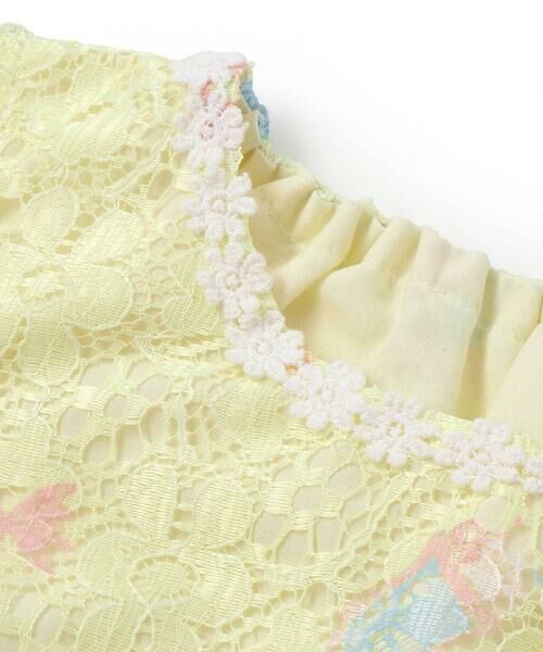 SLAP SLIP / スラップ スリップ ミニ丈・ひざ丈ワンピース | 【お揃い】花柄レースアイス総柄肩明きワンピース(90~130cm) | 詳細11
