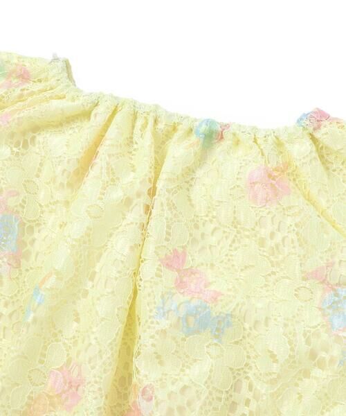 SLAP SLIP / スラップ スリップ ミニ丈・ひざ丈ワンピース | 【お揃い】花柄レースアイス総柄肩明きワンピース(90~130cm) | 詳細12