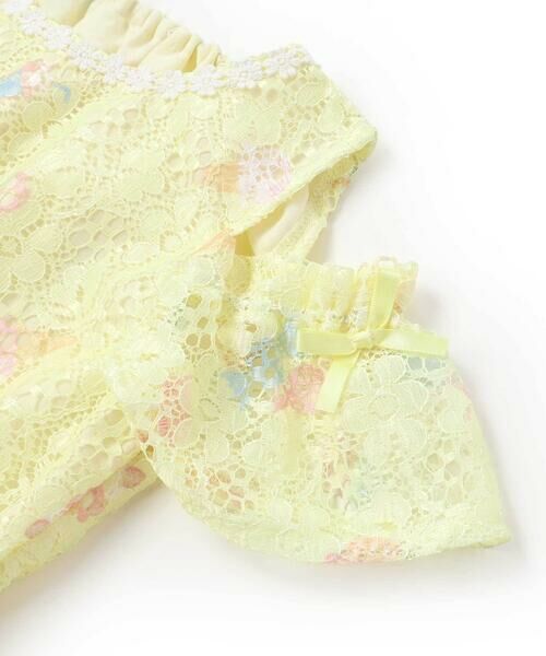 SLAP SLIP / スラップ スリップ ミニ丈・ひざ丈ワンピース | 【お揃い】花柄レースアイス総柄肩明きワンピース(90~130cm) | 詳細13