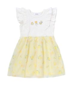 SLAP SLIP / スラップ スリップ ミニ丈・ひざ丈ワンピース | スイーツ刺しゅうフルーツ柄チュールワンピース(80~130cm)