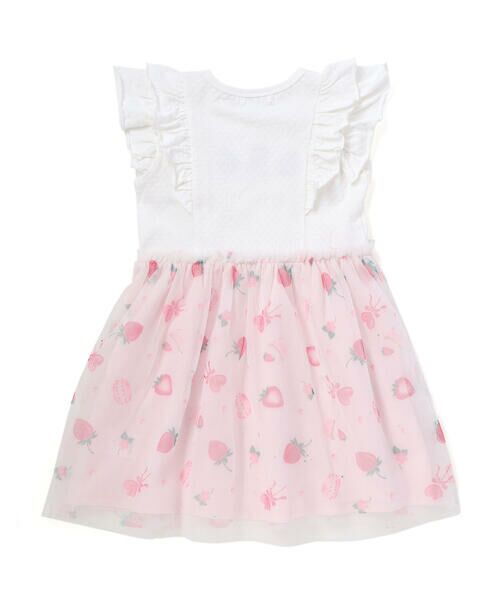 SLAP SLIP / スラップ スリップ ミニ丈・ひざ丈ワンピース | スイーツ刺しゅうフルーツ柄チュールワンピース(80~130cm) | 詳細5