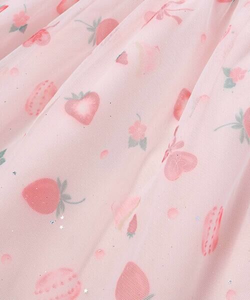 SLAP SLIP / スラップ スリップ ミニ丈・ひざ丈ワンピース | スイーツ刺しゅうフルーツ柄チュールワンピース(80~130cm) | 詳細7